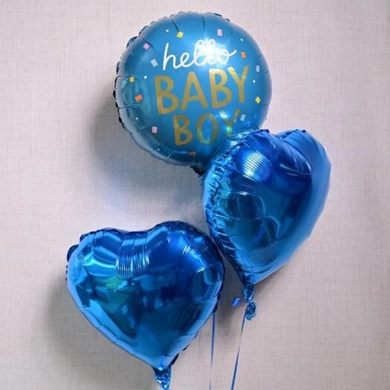 3'Lü Balon Set Mavi