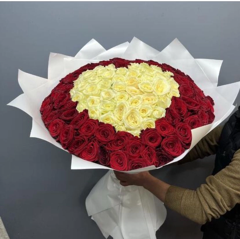 White Hearts Buketi